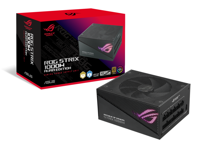 Захранване ASUS ROG Strix 1000W 80+ Gold Aura Edition, ATX 3.0, PCIe 5.0 Ready