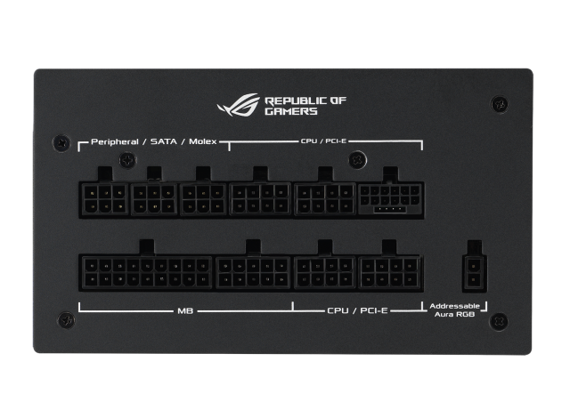 Захранване ASUS ROG Strix 1000W 80+ Gold Aura Edition, ATX 3.0, PCIe 5.0 Ready