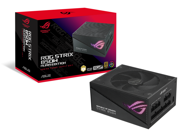 Захранване ASUS ROG Strix 850W 80+ Gold Aura Edition, ATX 3.0, PCIe 5.0 Ready