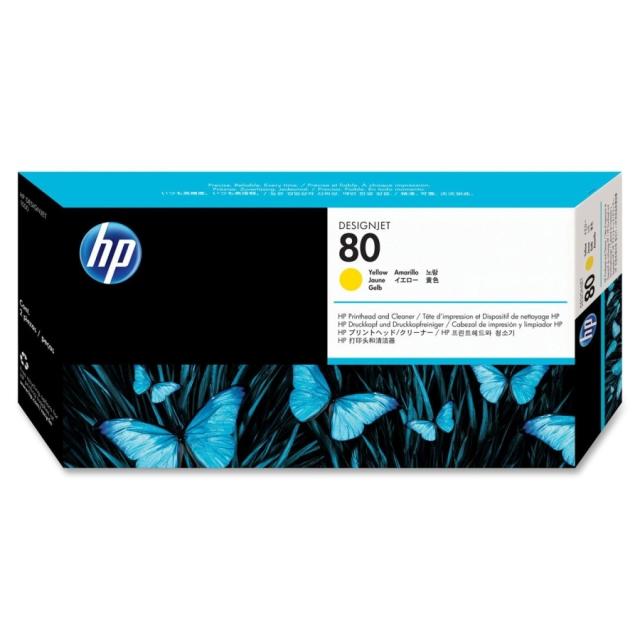 Консуматив HP 80 Yellow Printhead and Printhead Cleaner