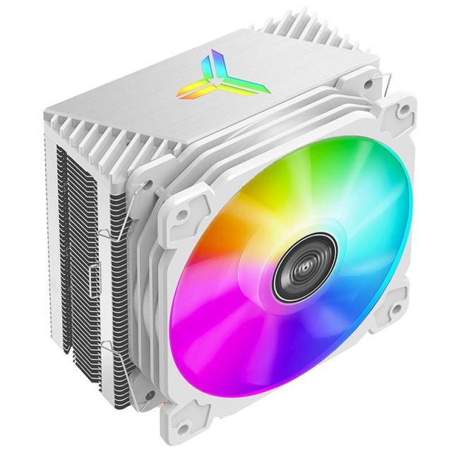 Охладител за процесор Jonsbo CR-1000 RGB, AMD/INTEL - Бял