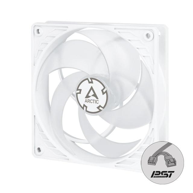 Вентилатор Arctic Fan F12 PWM, 120 мм, 4-Pin, Бял