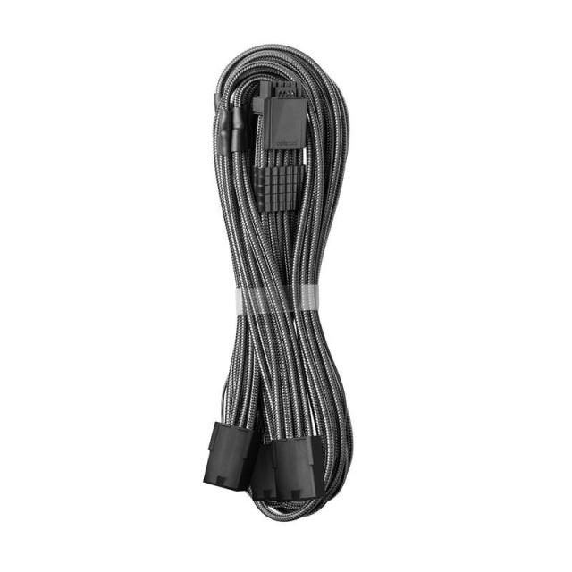 Кабел CableMod PRO ModMesh 12VHPWR към 3x8Pin PCI-E кабел - 45cm, Carbon