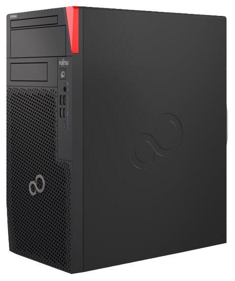 Настолен компютър FUJITSU Esprimo P6012, Intel Core i3-12100, 8GB DDR4, 512GB SSD PCIe M.2 NVMe, Мишка, Клавиатура, Черен