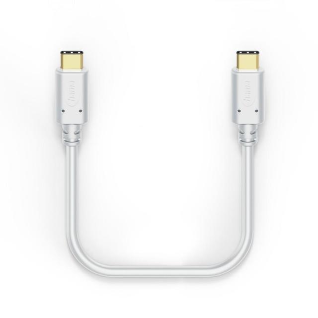 Kabel HAMA Кабел за зареждане, USB-C - USB-C, 1,5 м, бял