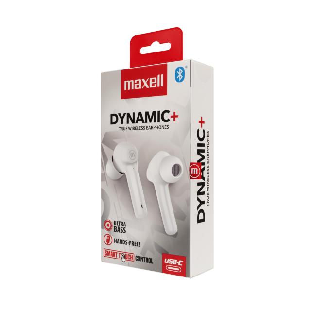 Слушалки MAXELL Dynamic Wireless/Bluetooth True Wireless, Бял