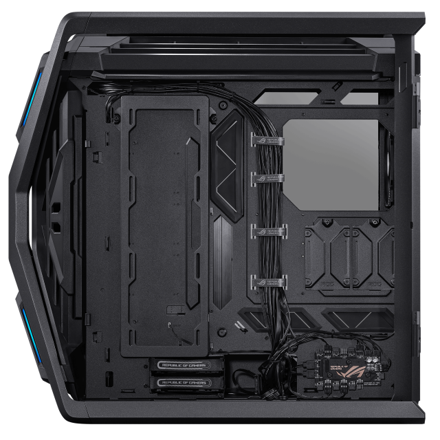 Кутия ASUS ROG Strix HYPERION GR701, Full-Tower, 4 x USB 3.2, 1 x USB Type-C,  1 x headphone / Microphone, Aura Sync ARGB, ATX/EATX