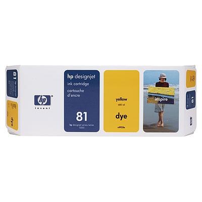 Консуматив HP 81 680-ml Yellow Dye Ink Cartridge