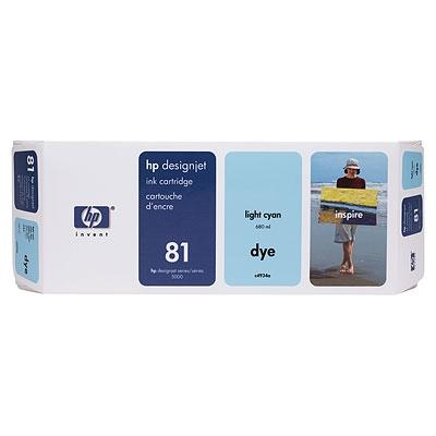 Консуматив HP 81 680-ml Light Cyan Dye Ink Cartridge