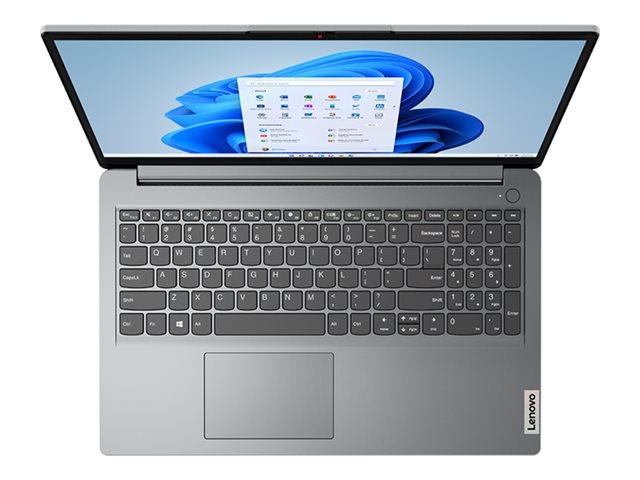 Лаптоп Lenovo IdeaPad 1 15IGL7 (2-ядрен)  Intel Celeron N4020 1.1/2.8GHz, 15.6" (39.62cm) Full HD Anti-Glare дисплей, 8GB DDR4, 256GB SSD NVMe, 1x USB-C 3.2 Gen1, Free DOS