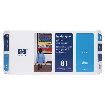 Консуматив HP 81 Cyan Dye Printhead and Printhead Cleaner