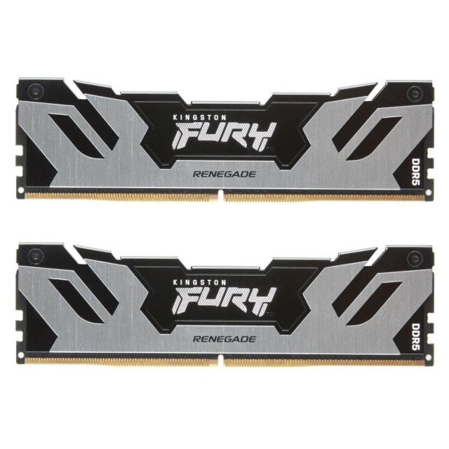 Памет Kingston Fury Renegade Silver 64GB(2x32GB) DDR5 PC5-48000 6000MHz CL32 KF560C32RSK2-64