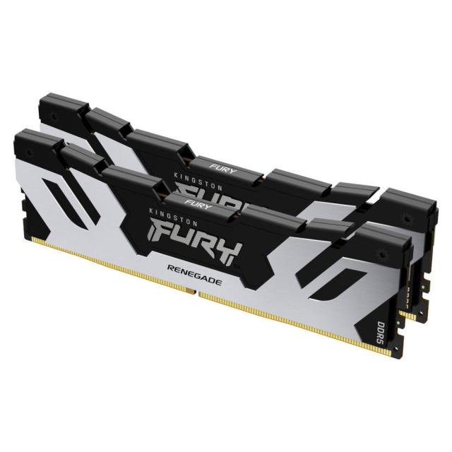 Памет Kingston Fury Renegade Silver 64GB(2x32GB) DDR5 PC5-48000 6000MHz CL32 KF560C32RSK2-64
