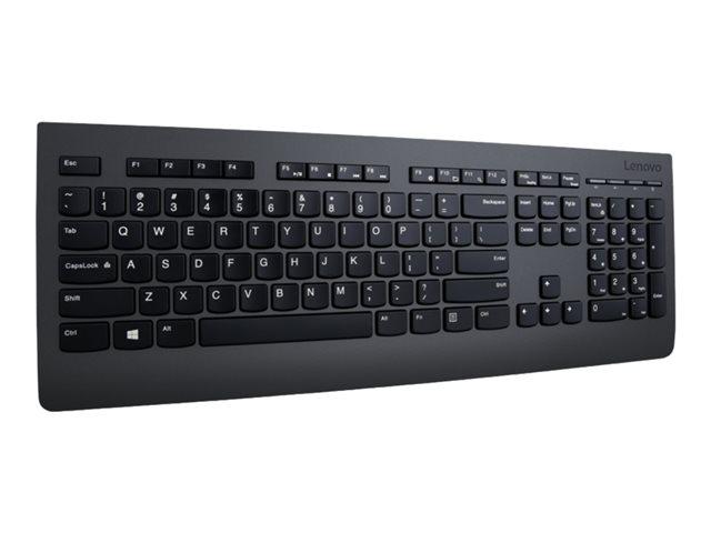 Kлавиатура LENOVO Professional Wireless Keyboard and Mouse Combo (US), черна