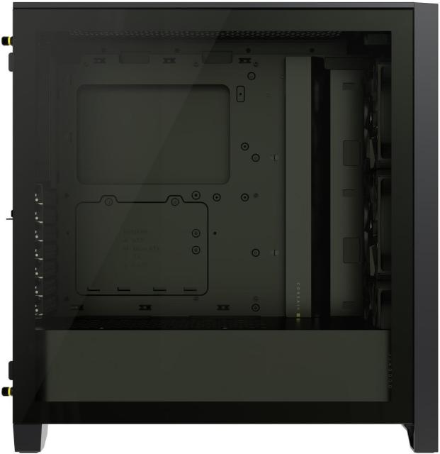 Кутия Corsair iCUE 4000D RGB Airflow Mid Tower, Tempered Glass, Черно