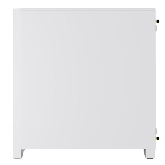 Кутия Corsair iCUE 4000D RGB Airflow Mid Tower, Tempered Glass, 1 x USB 3.1 Type-C, 1 x USB 3.0, 1 x HD Audio, Бяло