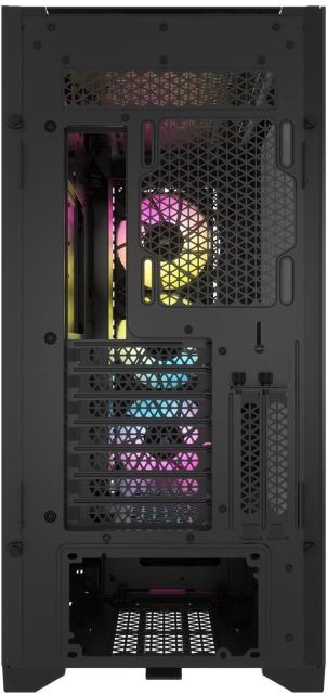 Кутия Corsair iCUE 5000D RGB Airflow Mid Tower, Tempered Glass, 2 x USB 3.2 Gen2, 1 x USB Type-C, 1 x Audio/Mic jack, Черно