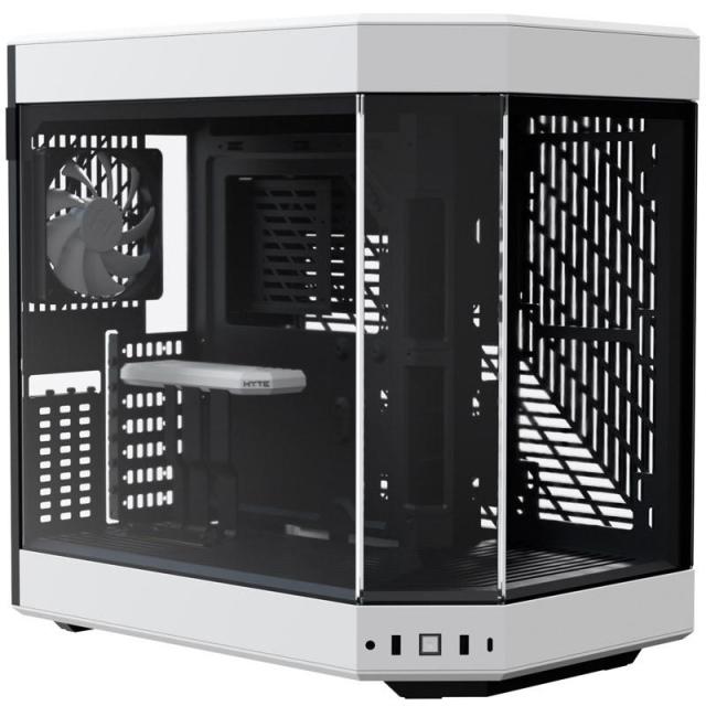 Кутия HYTE Y60 Tempered Glass, Mid-Tower, 2xUSB 3.0, 1xUSB 3.2 Gen 2 Type-C, Audio/Mic Jack, Бяло и Черно