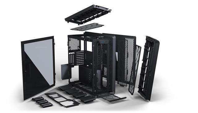 Кутия Phanteks Enthoo 719 TG DRGB Full-Tower, 4 x USB 3.0, 1 x USB Type-C, 1 x Mic, 1 x Headphone jacks, Антрацит
