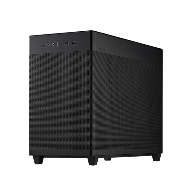 Кутия ASUS PRIME AP201 Mesh, 1 x Headphone 1 x Microphone 2 x USB 3.2 Gen1 1 x USB 3.2 Gen2 Type C, Micro-ATX, Mini-ITX