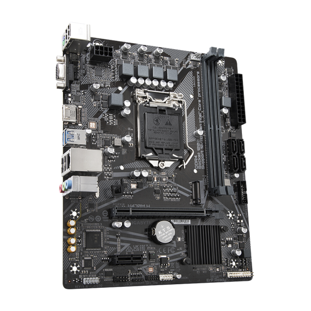 Дънна платка GIGABYTE H470M H socket 1200, 2xDDR4, M.2 NVMe, HDMI, VGA, mATX