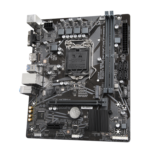 Дънна платка GIGABYTE H470M H socket 1200, 2xDDR4, M.2 NVMe, HDMI, VGA, mATX