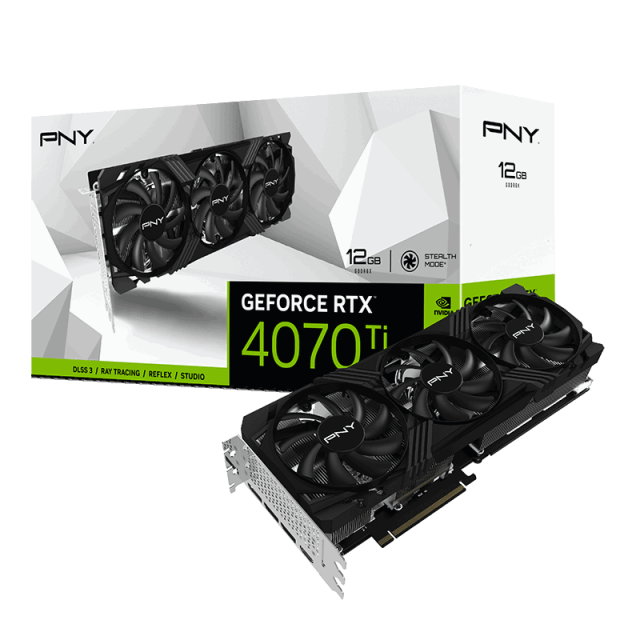 Видео карта PNY GeForce RTX 4070 TI 12GB VERTO, Triple Fan GDDR6X, 192-bit, HDMI, 3xDP