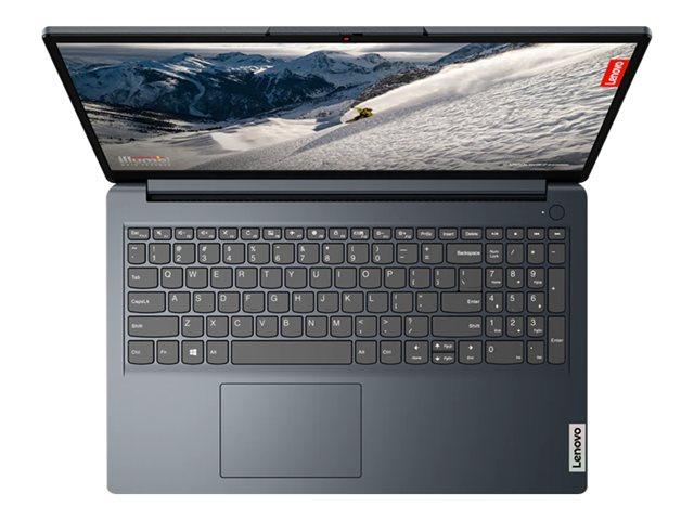 Лаптоп Lenovo IdeaPad 1 UltraSlim , 15.6'' (39.62 cm), Full HD, AMD Ryzen 3 7320U (2.4/4.1GHz, 4M), FHD AG, 8GB DDR5, 512 GB SSD, Free DOS, 82VG004XBM 