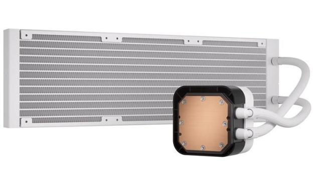 Охладител за процесор Corsair H150i ELITE LCD XT RGB WHITE (360mm), AMD/Intel, водно охлаждане, CW-9060077-WW 
