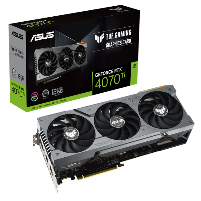 Видео карта ASUS TUF GAMING GeForce RTX 4070 TI 12GB GDDR6X, 192-bit, HDMI, 3xDP