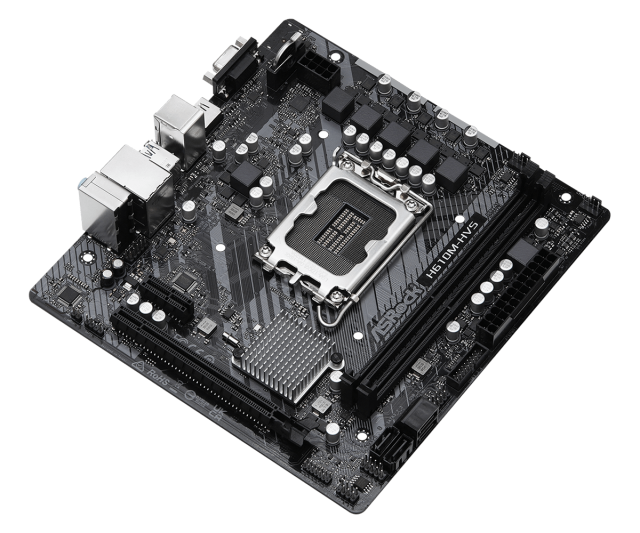 Дънна платка ASRock H610M-HVS, LGA1700, 2xDDR4, VGA, HDMI, mATX