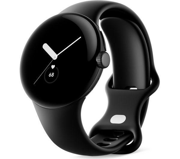 Смарт часовник Google Pixel Watch WiFi с Google Асистент 41mm, 32 GB, Wi-Fi - Matte Black, Obisidian