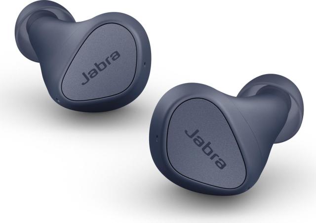 Слушалки Jabra Elite 4, микрофон, Bluetooth 5.2, до 7 часа време на работа, IP57 защита, сини