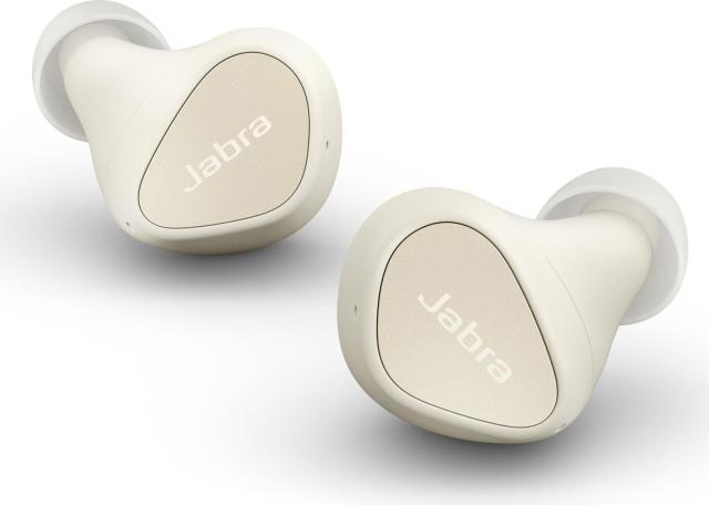 Слушалки Jabra Elite 4, микрофон, Bluetooth 5.2, до 7 часа време на работа, IP57 защита, светло бежаво