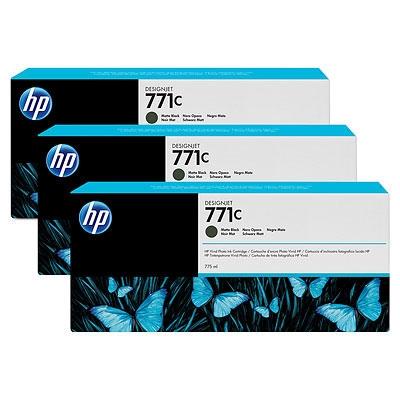 Консуматив HP 771C 3-pack 775-ml Matte Black Designjet Ink Cartridges