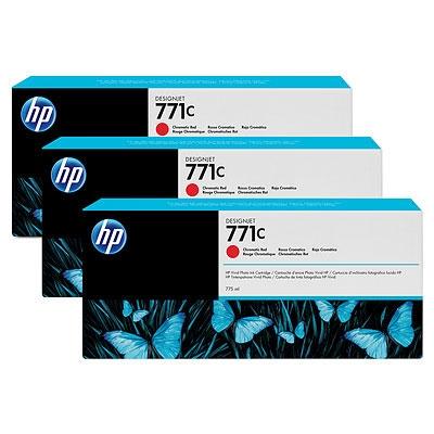 Консуматив HP 771C 3-pack 775-ml Chromatic Red Designjet Ink Cartridges