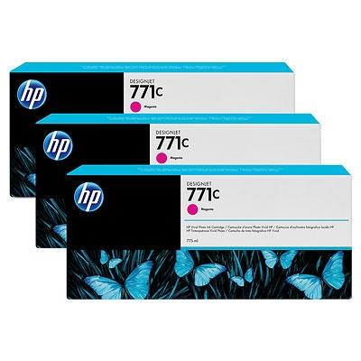 Консуматив HP 771C 3-pack 775-ml Magenta Designjet Ink Cartridges