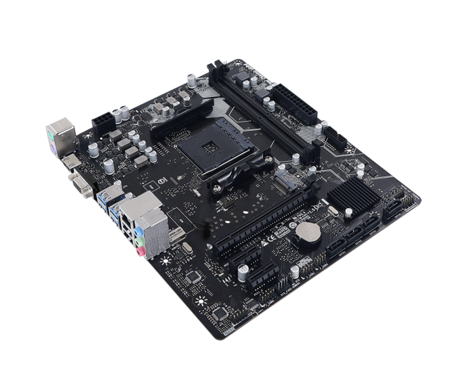 Дънна платка BIOSTAR A520MH 3.0, Socket AM4, 2xDDR4, 4 x SATA3 6.0 Gb/s, 1 x M.2, VGA, HDMI, Micro ATX 