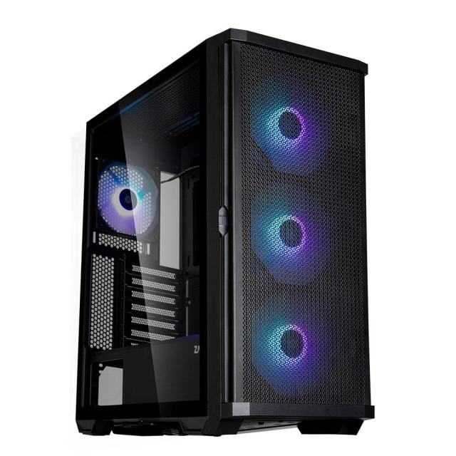 Кутия ZALMAN Z10 PLUS,  2x USB 3.0, 1x USB Type-C, Tempered Glass, RGB, E-ATX, ATX, Micro ATX, Mini ITX , Черна