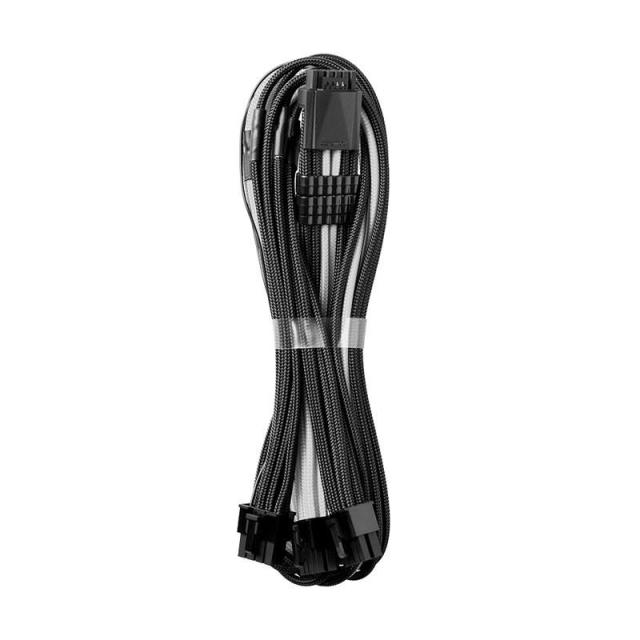 Кабел Mod PRO ModMesh RT-Series 12VHPWR към 3x8Pin PCI-E кабел - 60cm за ASUS/Seasonic захранвания, Black/White