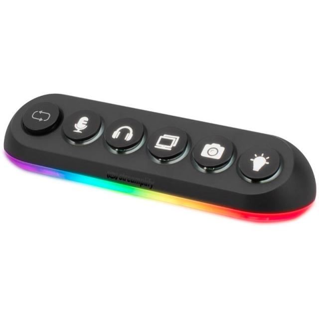 Хъб 5 портов Streamplify HUB DECK 5, USB 3.0, RGB 