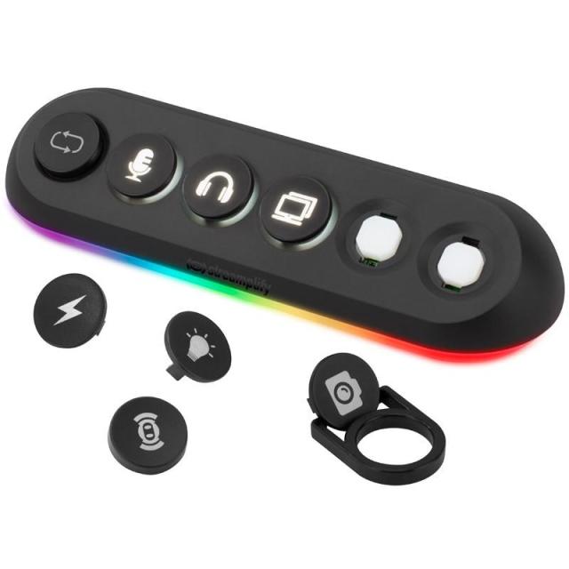 Хъб 5 портов Streamplify HUB DECK 5, USB 3.0, RGB 