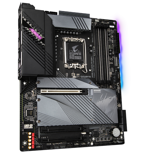 Дънна платка GIGABYTE Z690 AORUS ELITE D4, LGA 1700, 4xDDR4, 4xM.2 PCIe 4.0, 6xSATA 6Gb/s, HDMI, RGB Fusion, ATX