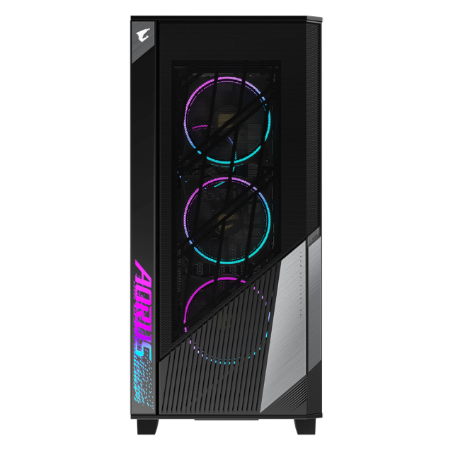 Кутия Gigabyte AORUS AC500 ST Tempered Glass, 1 x USB 3.1 Gen2 Type-C, 2 x USB 3.0, Audio In & Out, RGB Fusion 2.0, Mid Tower