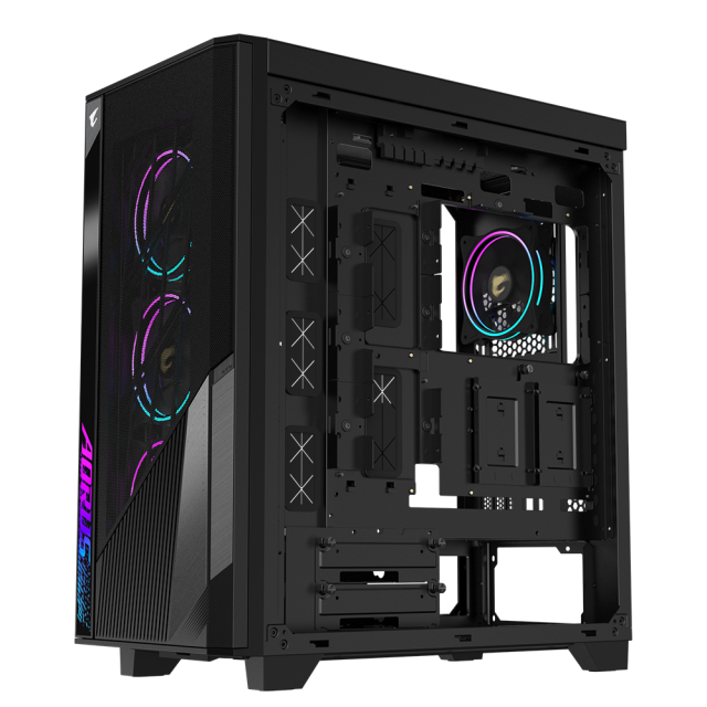 Кутия Gigabyte AORUS AC500 ST Tempered Glass, 1 x USB 3.1 Gen2 Type-C, 2 x USB 3.0, Audio In & Out, RGB Fusion 2.0, Mid Tower