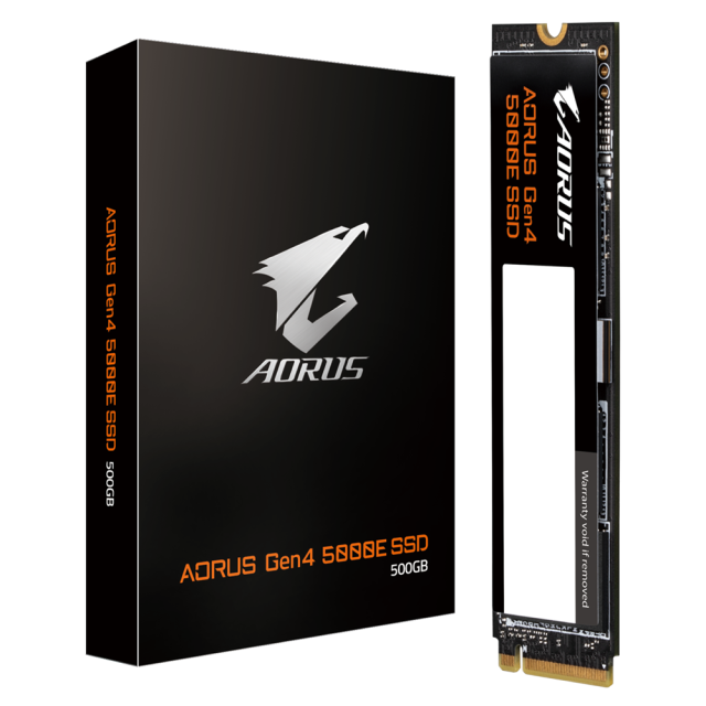 Gigabyte AORUS 5000E SSD, 500GB, NVMe, PCIe Gen4