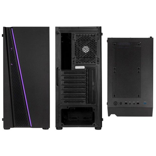 Кутия Kolink Inspire X2 АRGB TG, 2 x USB 2.0; 1 x USB 3.0, 1 x Microphone Jack, 1 x Audio Jack, Mid-Tower, ATX