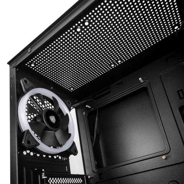 Кутия Kolink Inspire X2 АRGB TG, 2 x USB 2.0; 1 x USB 3.0, 1 x Microphone Jack, 1 x Audio Jack, Mid-Tower, ATX