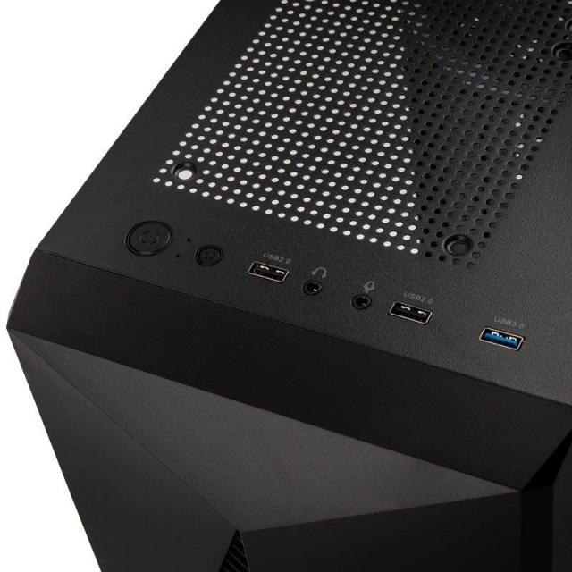 Кутия Kolink Inspire X3 АRGB TG, Mid-Tower, 2 x USB 2.0, 1 x USB 3.0, 1 x Microphone Jack, 1 x Audio Jack, ATX 