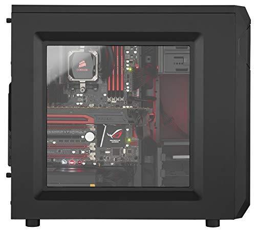 Кутия Corsair Carbide Spec-01, 1xUSB 3.02, 1xUSB 2.0, 2x3.5mm жак, прозорец, черна, без захранване, ATX